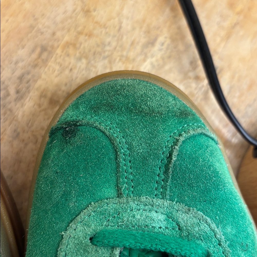 Adidas Gazelle Bold - Green with Blue Stripes - Picture 4 of 8